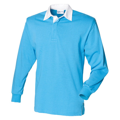 Long sleeve plain rugby shirt