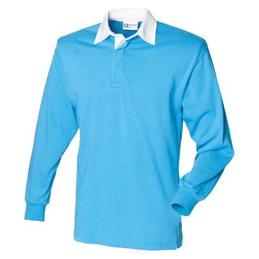Long sleeve plain rugby shirt