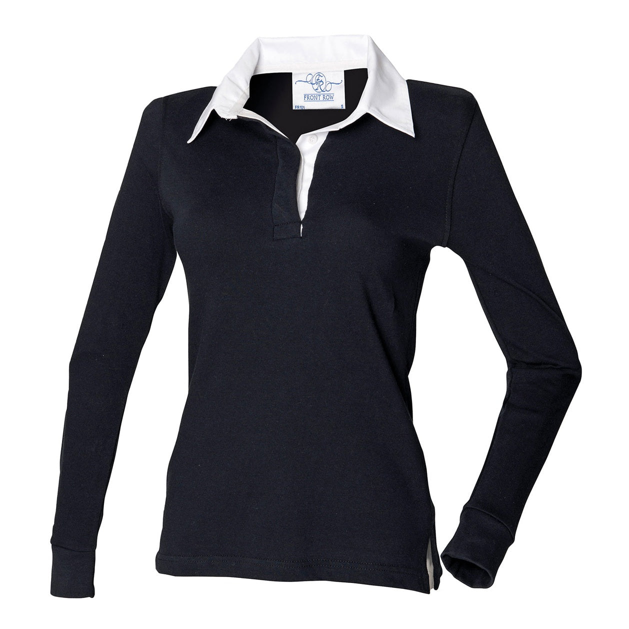 Women's long sleeve plain rugby shirt