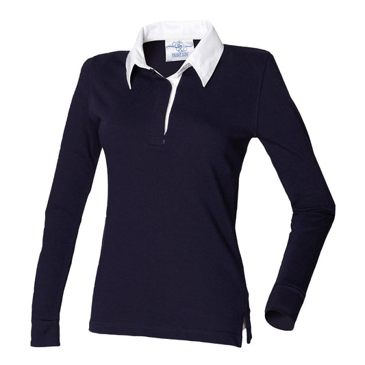 Women's long sleeve plain rugby shirt