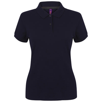 Women's micro-fine piqué polo shirt