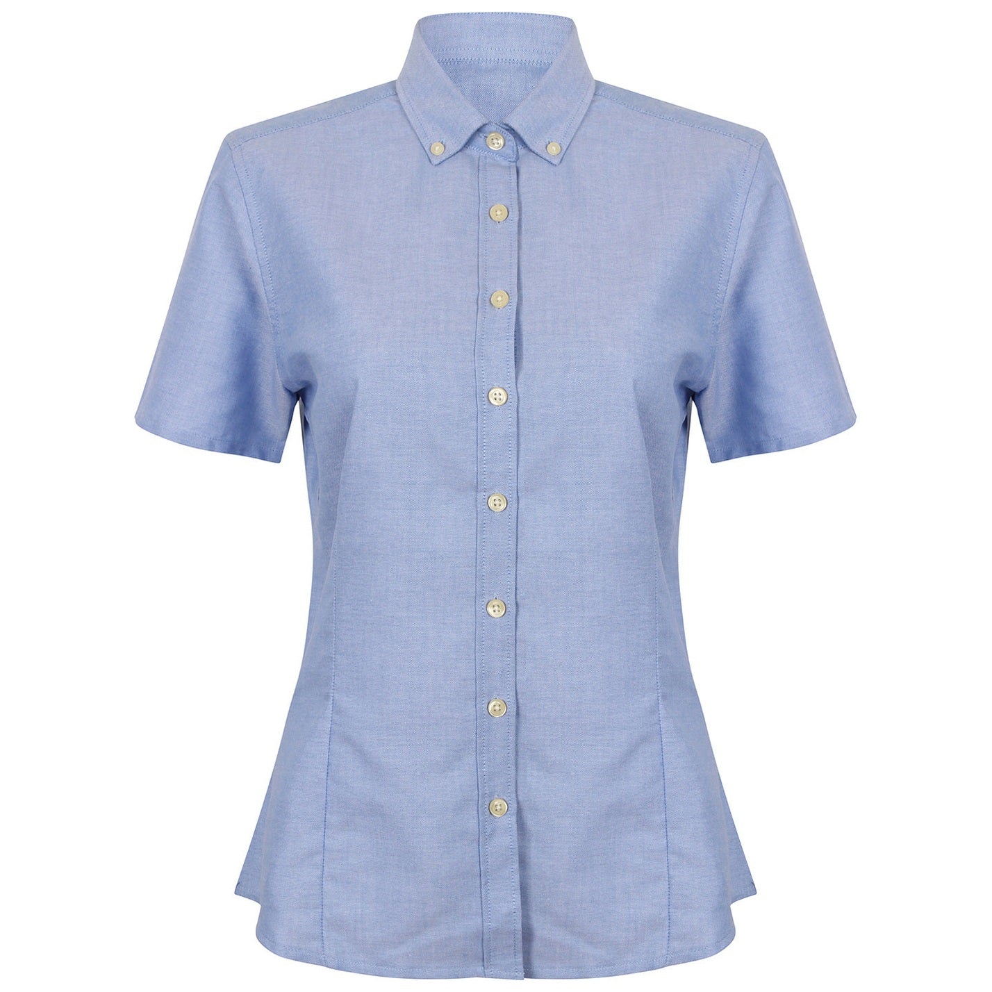 Women's modern short sleeve Oxford shirt