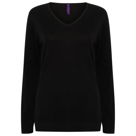 Women's 12 gauge v-neck jumper