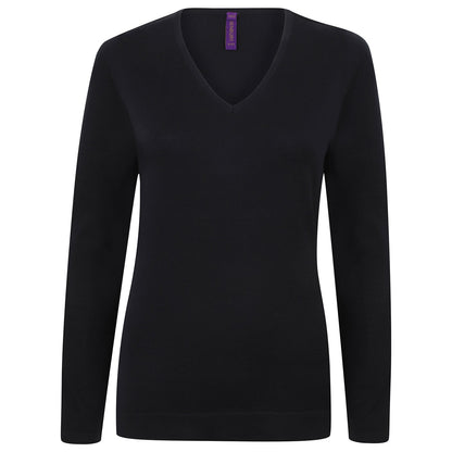 Women's 12 gauge v-neck jumper