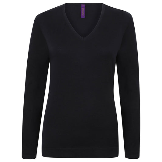 Women's 12 gauge v-neck jumper