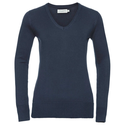 Women's v-neck knitted sweater