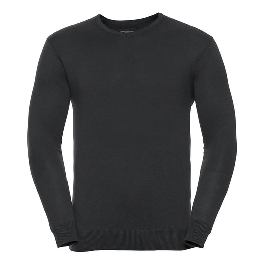 V-neck knitted sweater
