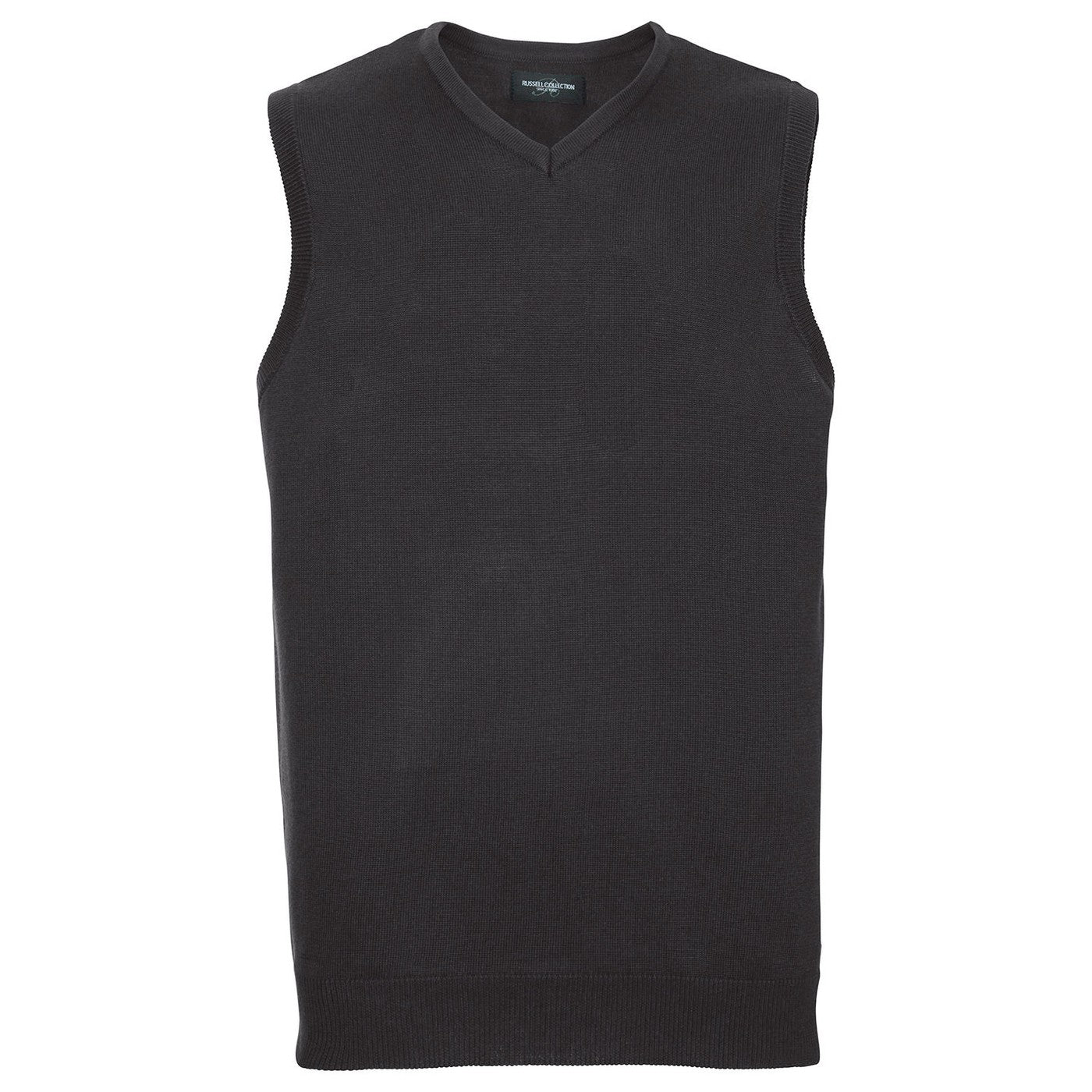 V-neck sleeveless knitted sweater