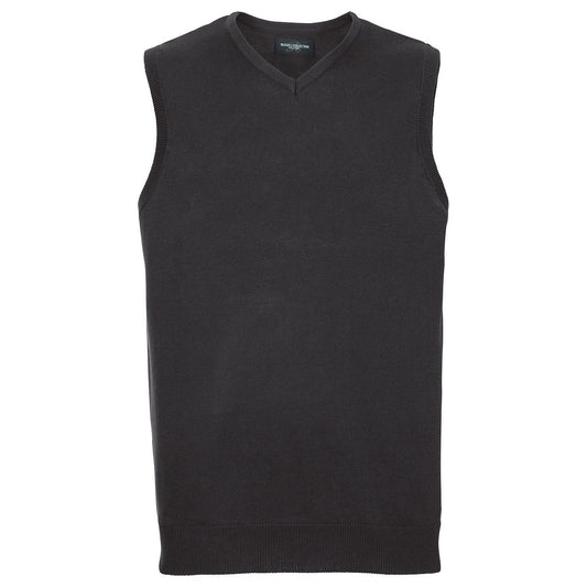 V-neck sleeveless knitted sweater