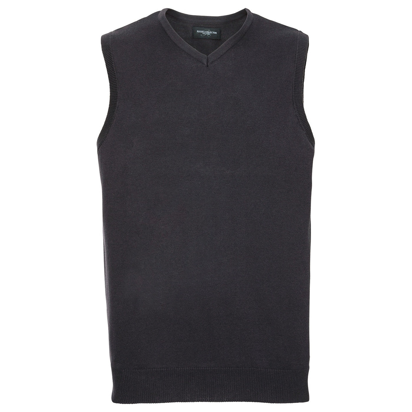 V-neck sleeveless knitted sweater