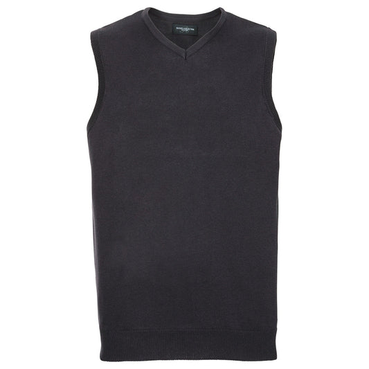 V-neck sleeveless knitted sweater