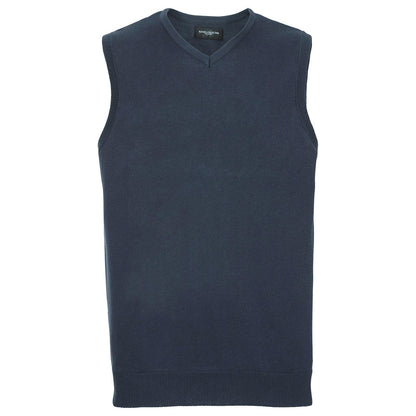 V-neck sleeveless knitted sweater