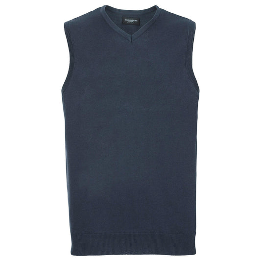 V-neck sleeveless knitted sweater