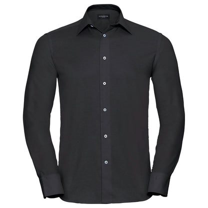 Long sleeve easycare tailored Oxford shirt
