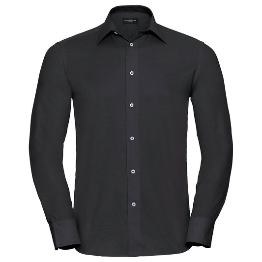 Long sleeve easycare tailored Oxford shirt