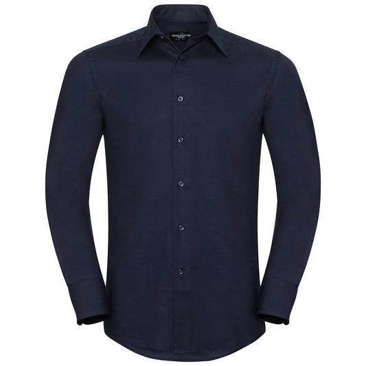 Long sleeve easycare tailored Oxford shirt