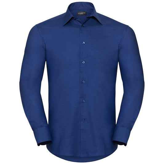 Long sleeve easycare tailored Oxford shirt