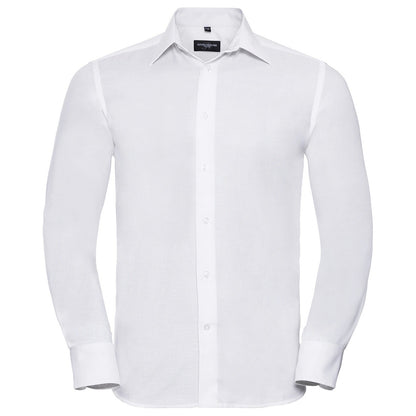 Long sleeve easycare tailored Oxford shirt