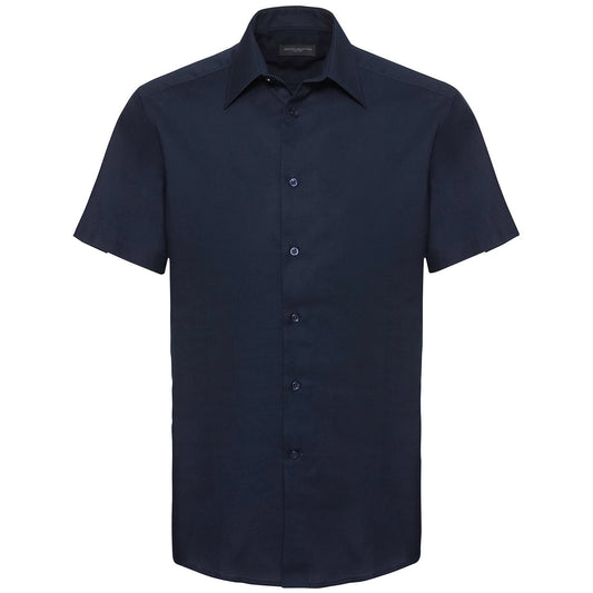 Short sleeve easycare tailored Oxford shirt
