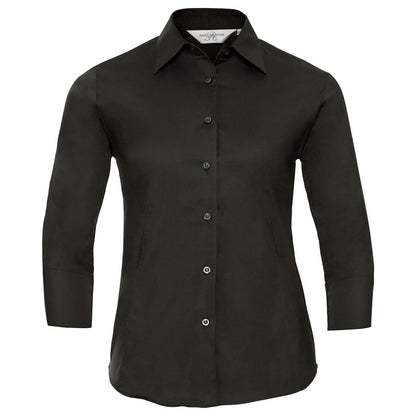 Women's ¾ sleeve easycare fitted shirt