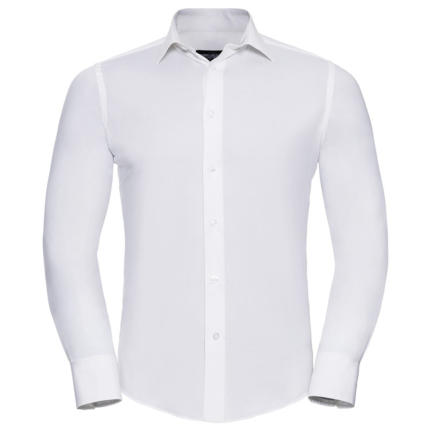 Long sleeve easycare fitted shirt