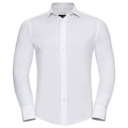 Long sleeve easycare fitted shirt