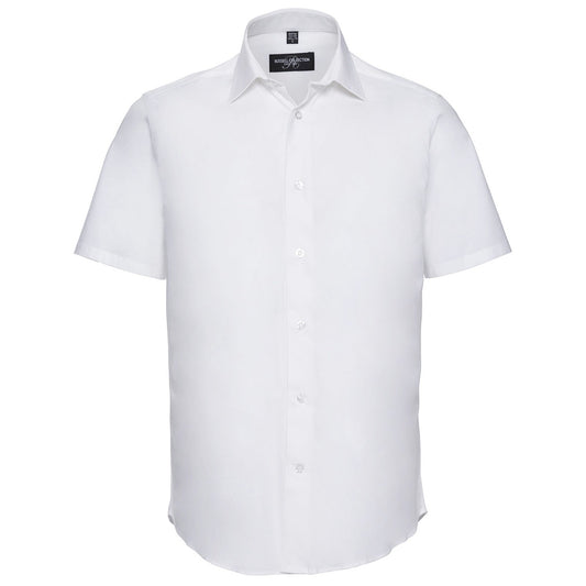 Short sleeve easycare fitted shirt