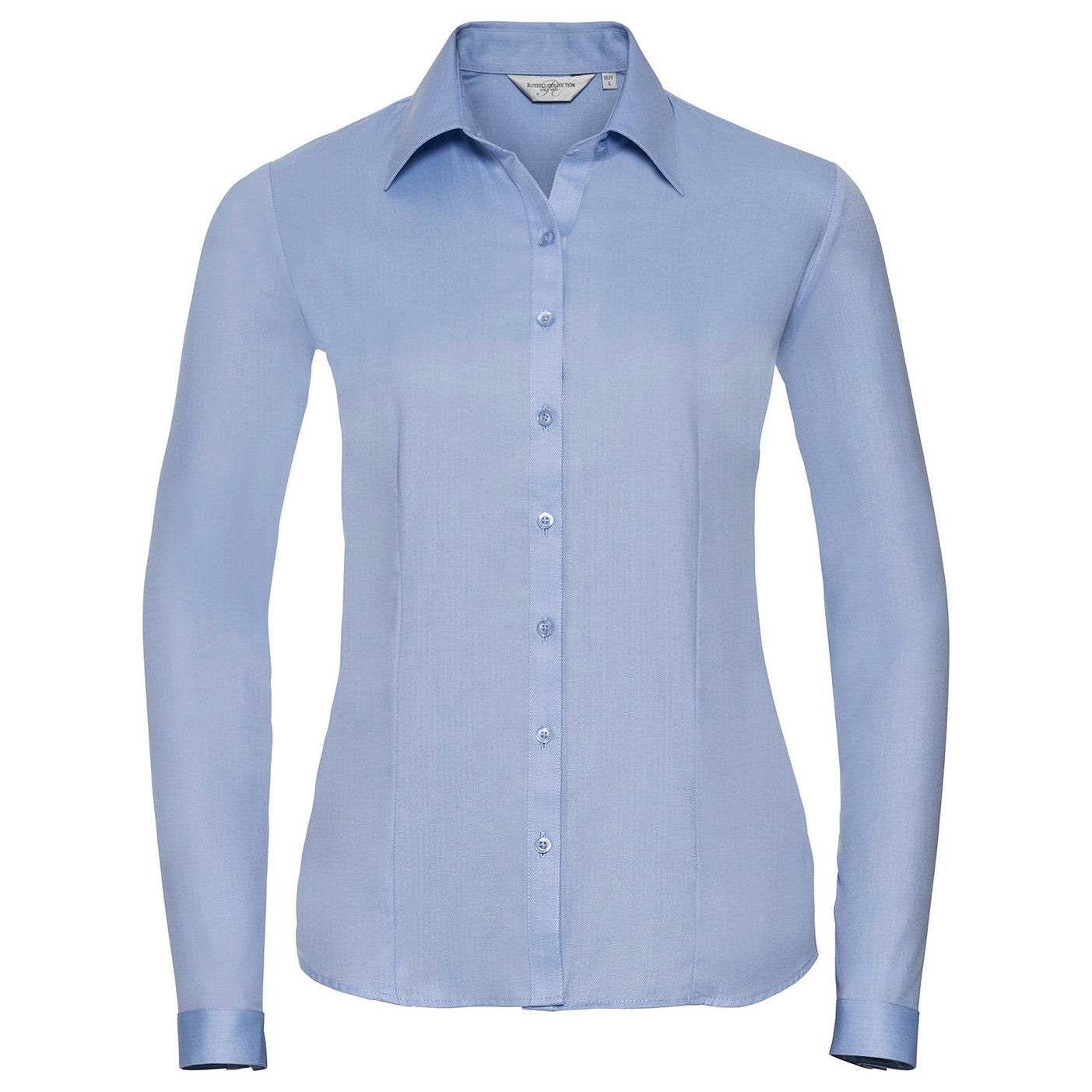 Women's long sleeve herringbone shirt
