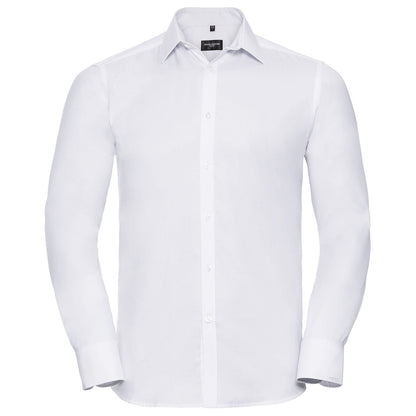 Long sleeve herringbone shirt
