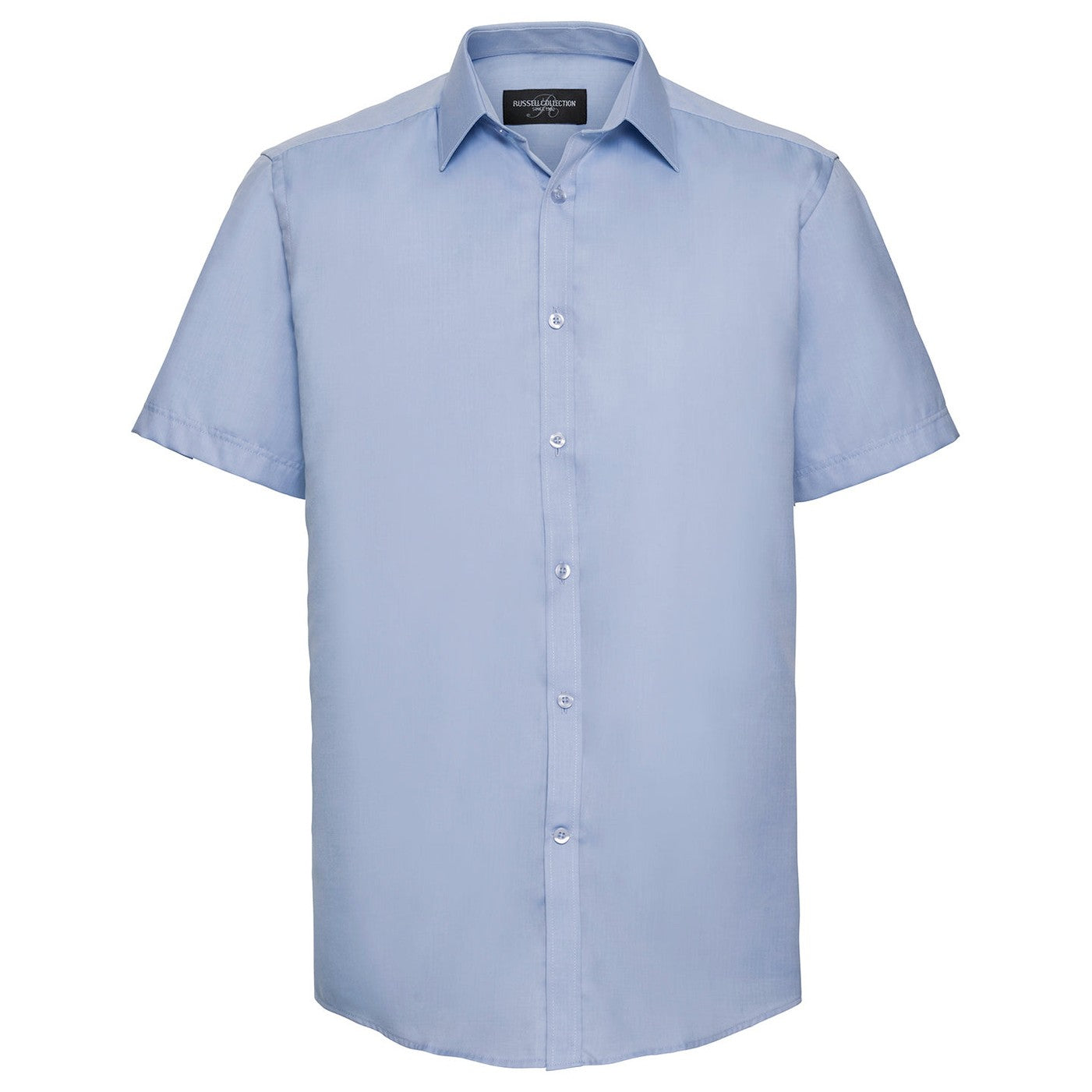 Short sleeve herringbone shirt