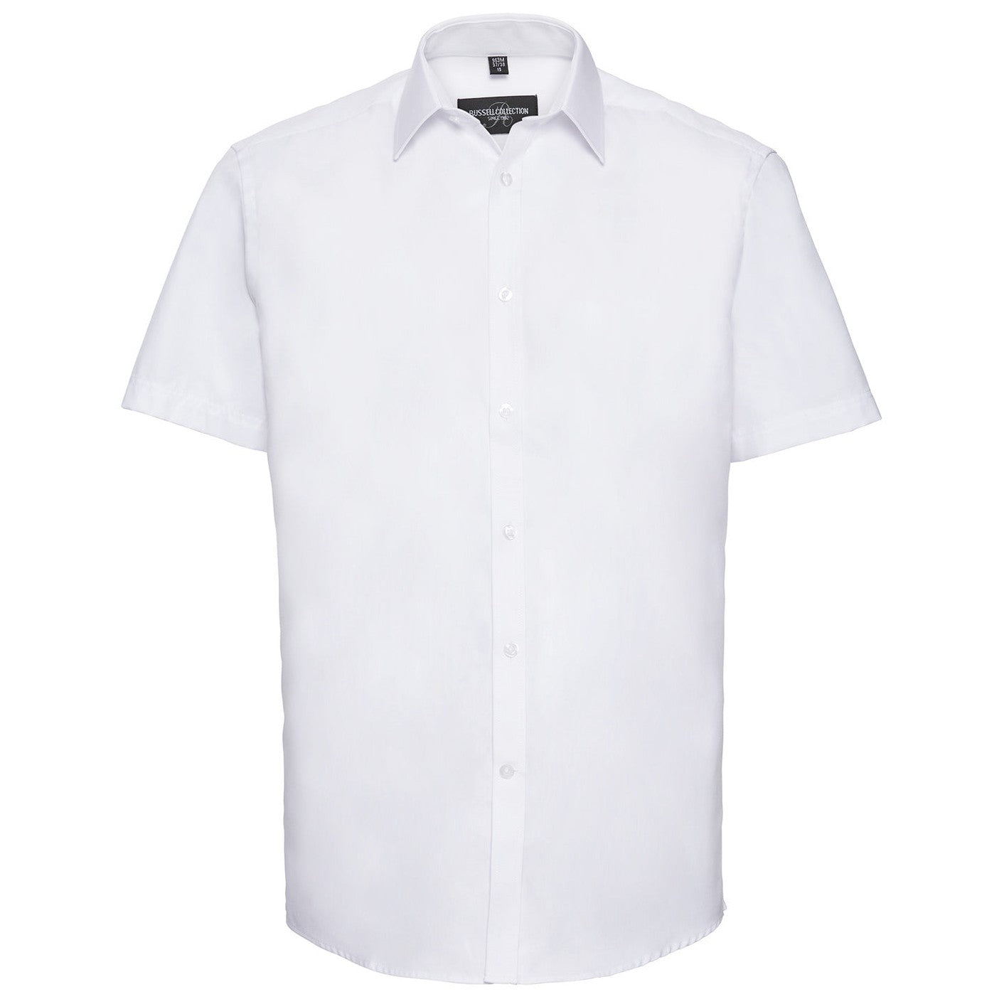 Short sleeve herringbone shirt