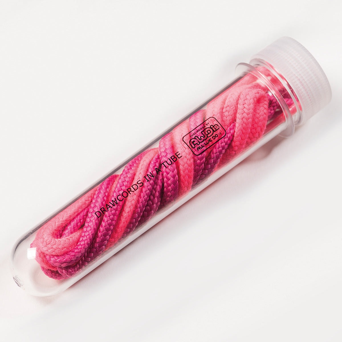 Drawcords in a tube