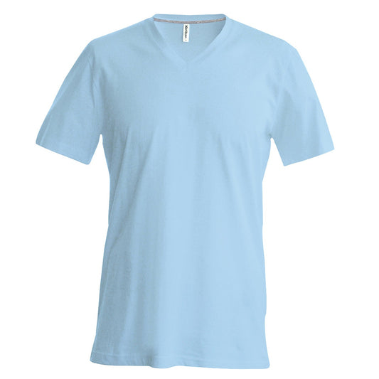 Men's short-sleeved V-neck T-shirt