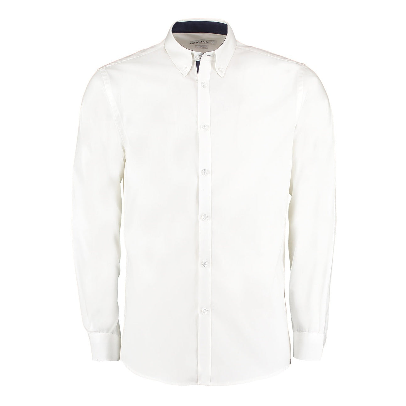 Contrast premium Oxford shirt (button-down collar) long-sleeved (tailored fit)