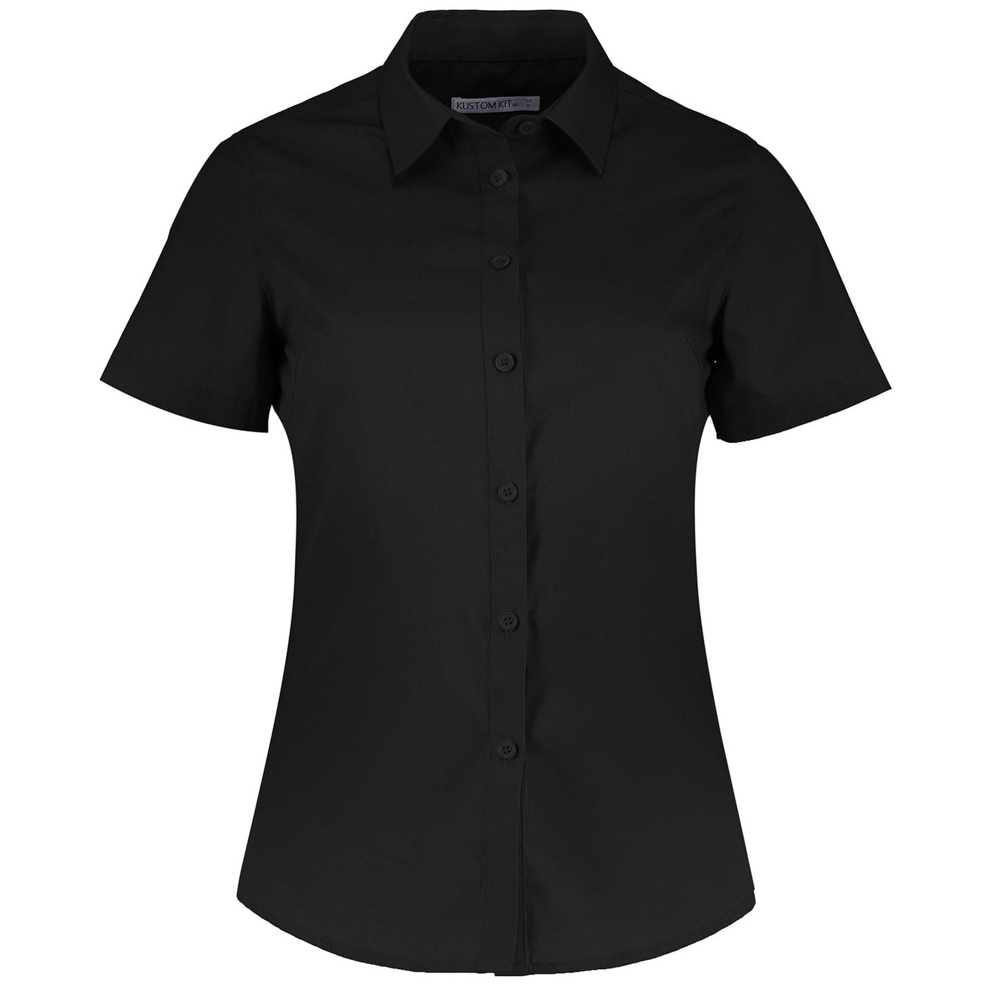 Women's poplin shirt short sleeve