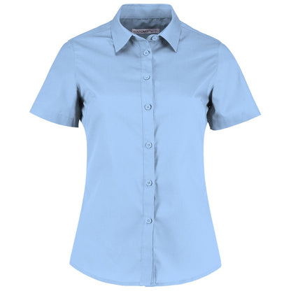 Women's poplin shirt short sleeve
