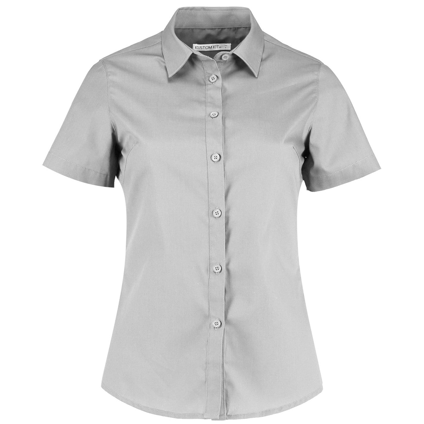 Women's poplin shirt short sleeve