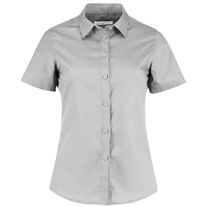 Women's poplin shirt short sleeve