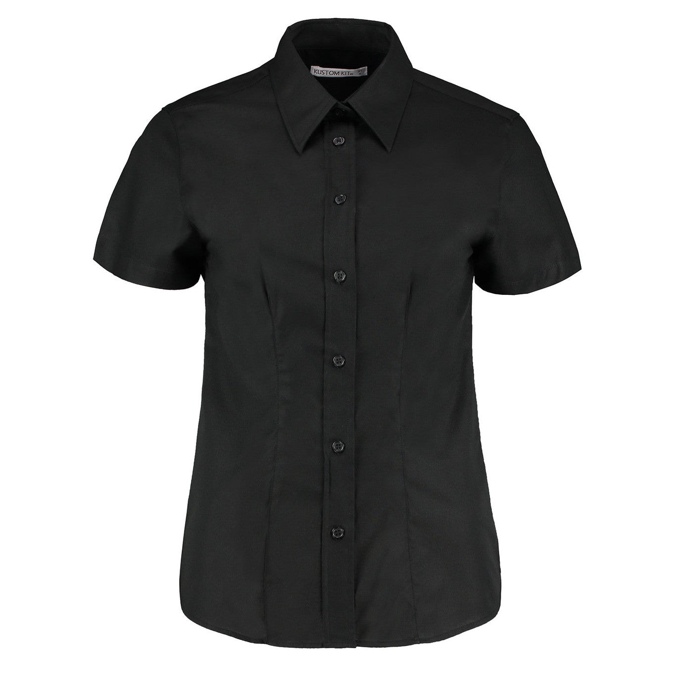 Women's workplace Oxford blouse short-sleeved (tailored fit)