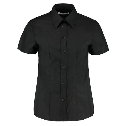 Women's workplace Oxford blouse short-sleeved (tailored fit)