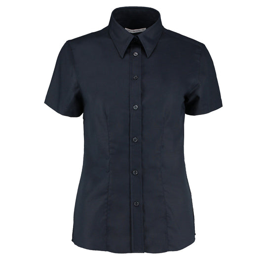 Women's workplace Oxford blouse short-sleeved (tailored fit)
