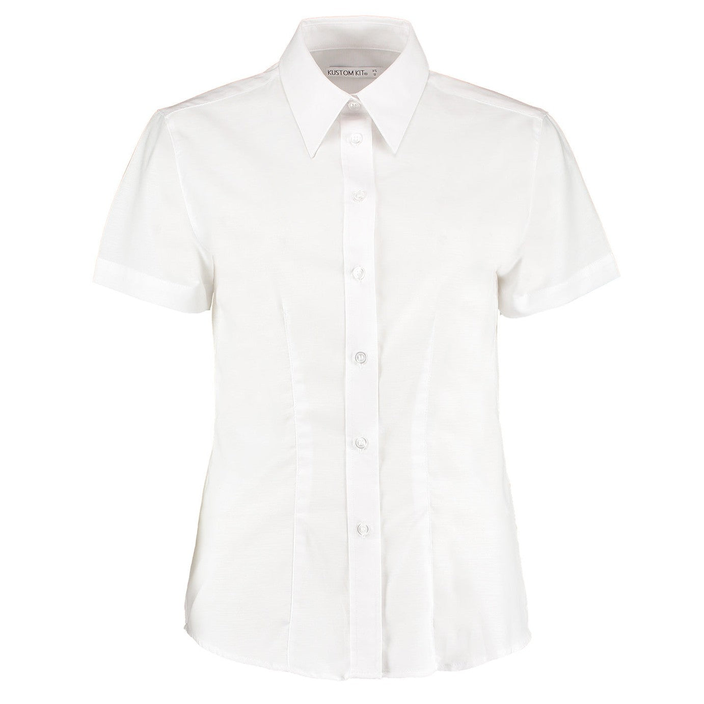 Women's workplace Oxford blouse short-sleeved (tailored fit)