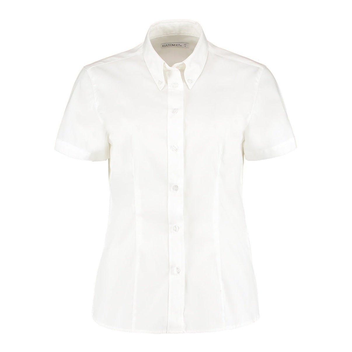 Women's corporate Oxford blouse short-sleeved (tailored fit)