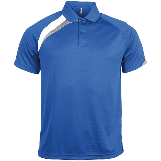 Adults' short-sleeved sports polo shirt