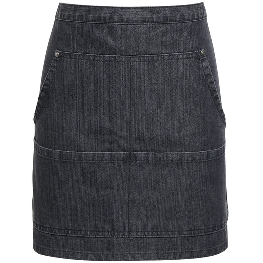 Jeans stitch denim waist apron