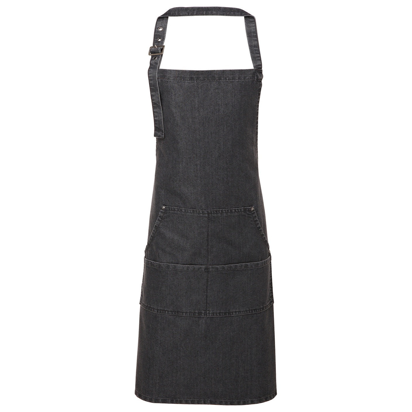 Jeans stitch bib apron