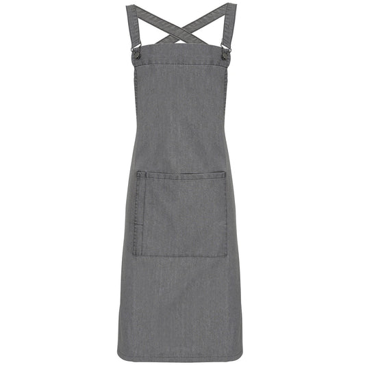 Cross back 'barista' bib apron