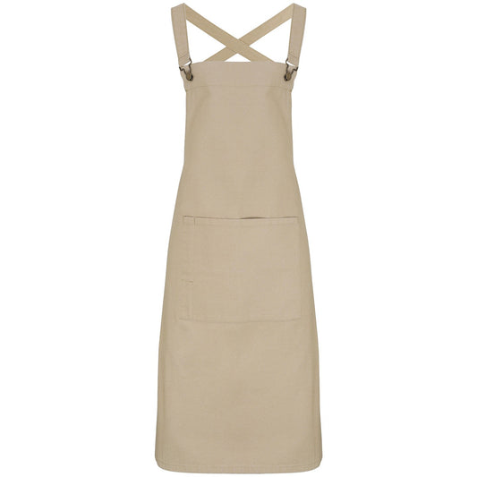 Cross back 'barista' bib apron
