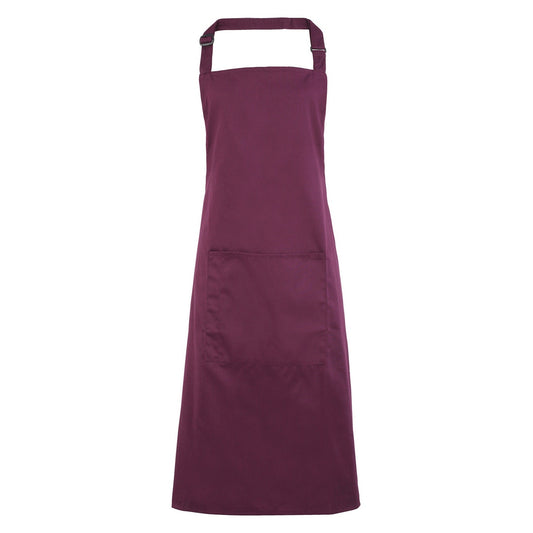 Colours bib apron with pocket