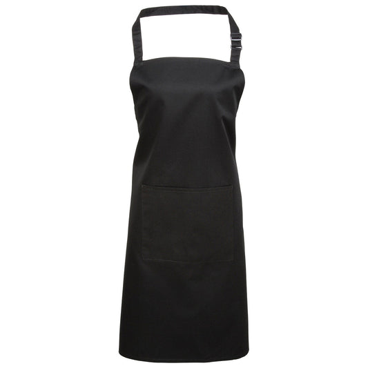 Colours bib apron with pocket